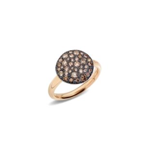 Ring Sabbia mit braunen Diamanten von Pomellato bei Juwelier Herbert Mayer in Augsburg