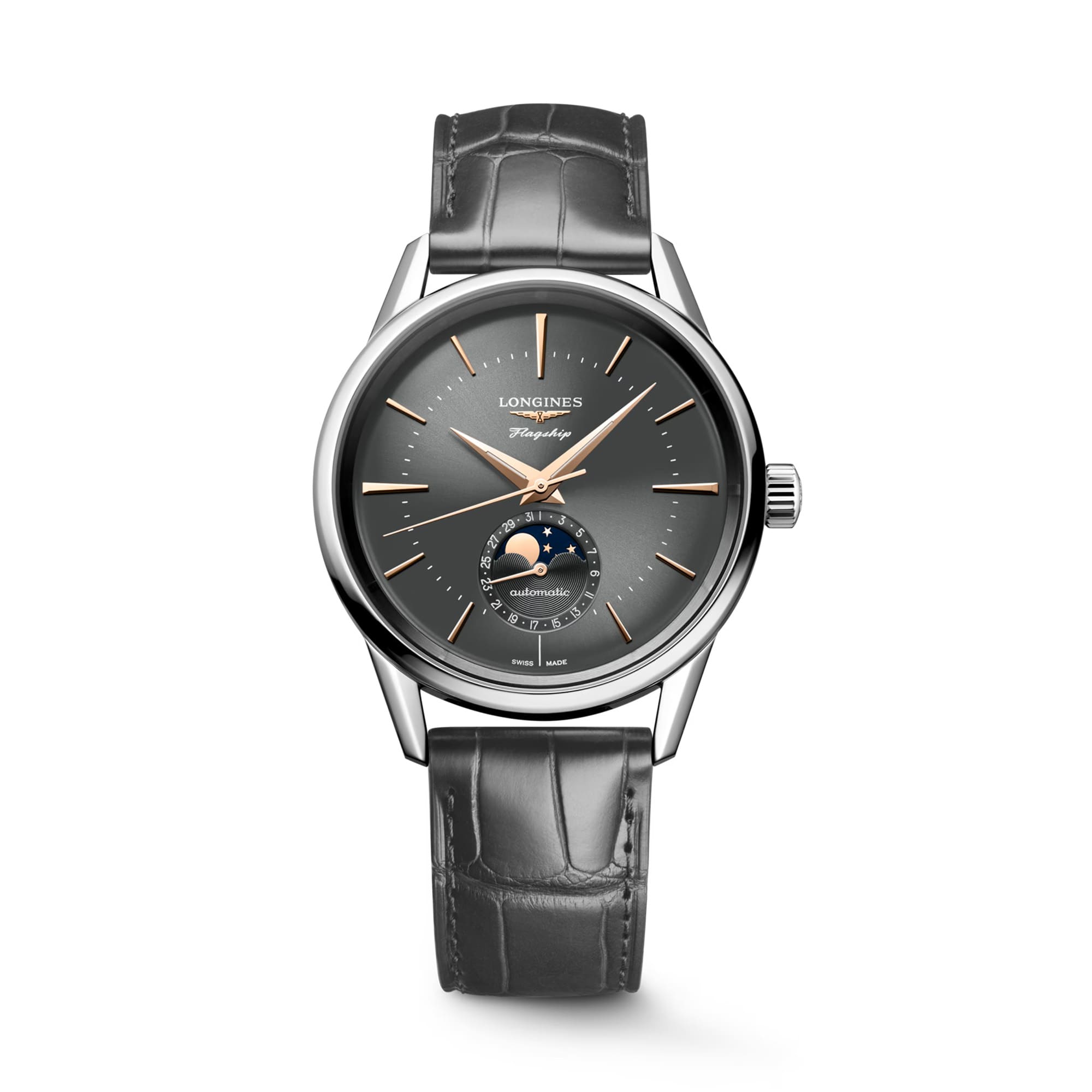Flagship Heritage Moonphase von Longines bei Juwelier Herbert Mayer in Augsburg